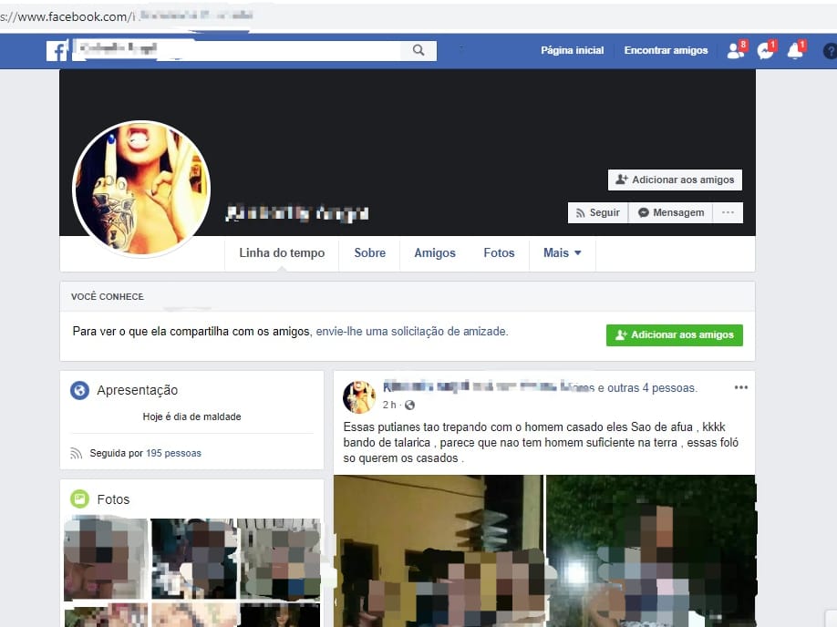 POLÍCIA CIVIL IDENTIFICA MULHER QUE UTILIZAVA PERFIL FALSO EM REDE SOCIAL PARA PROFERIR OFENSAS PELA INTERNET